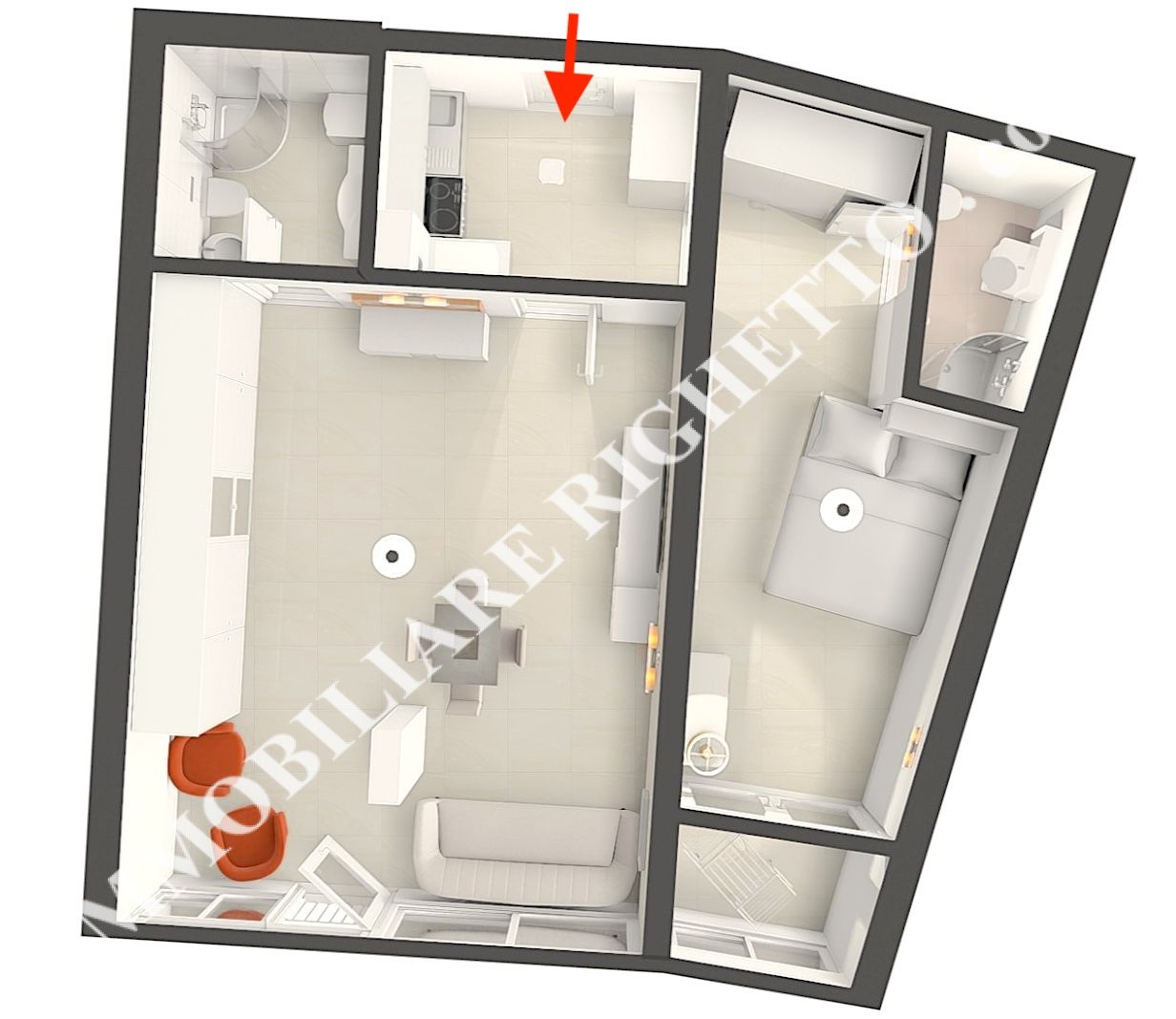 offerta immobile in vendita Luminoso appartamento con parziale VISTA LAGO.